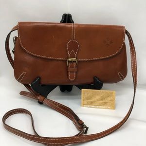 Patricia Nash brown leather crossbody purse
